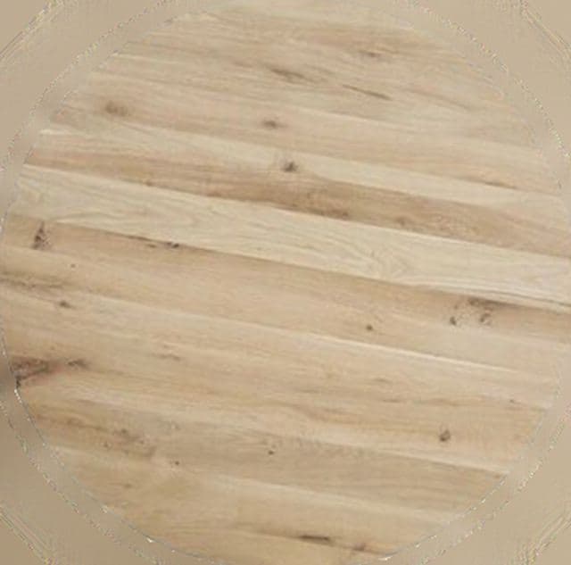 Eiken tafelblad rond, van bovenaf